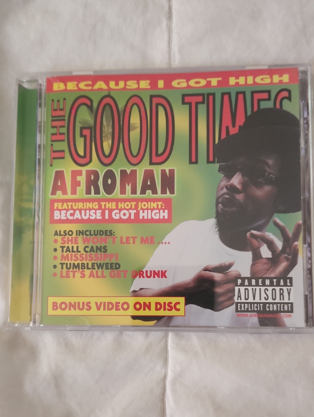 Universal Afroman The Good Times CD – Green, Red, Yellow